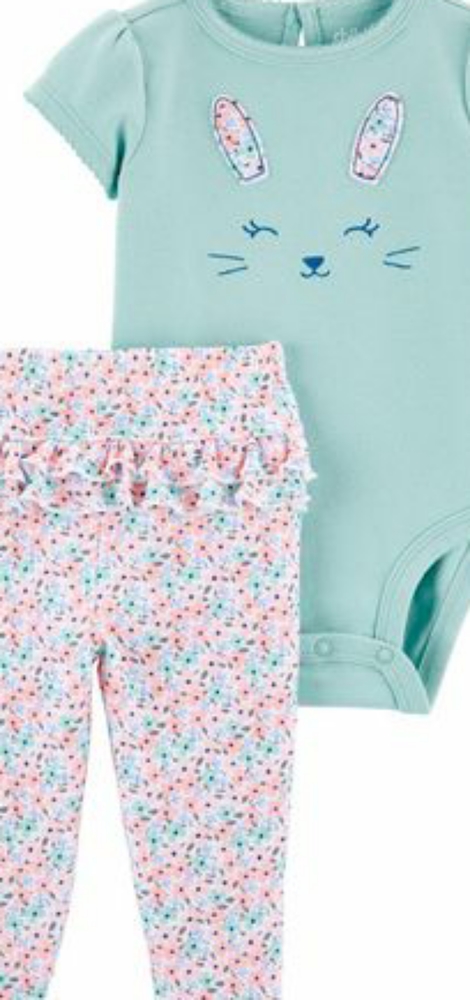 Bunny onesie and pants set